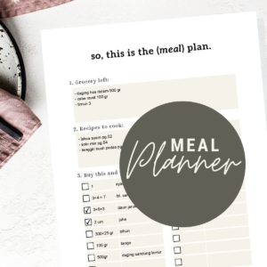 meal plan meal prep mockup printable editable